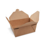48623 Box na jedlo nepremastiteľný, kraft, M150 x 120 mm 1300ml