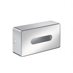 Emco-Loft-Cosmetic-tissue-box-055700100-chrome,-wall-and-floor-model