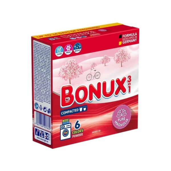 ROIN Bonux prášok 6PD 3v1 Color Magnolia ROIN-Bonux-prasok-na pranie-6 pracich davok-3v1-Color-Magnolia