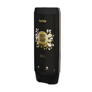 ISOLDA Gold body soap luxusný sprchový gél 550 ml, CLICK&GO!