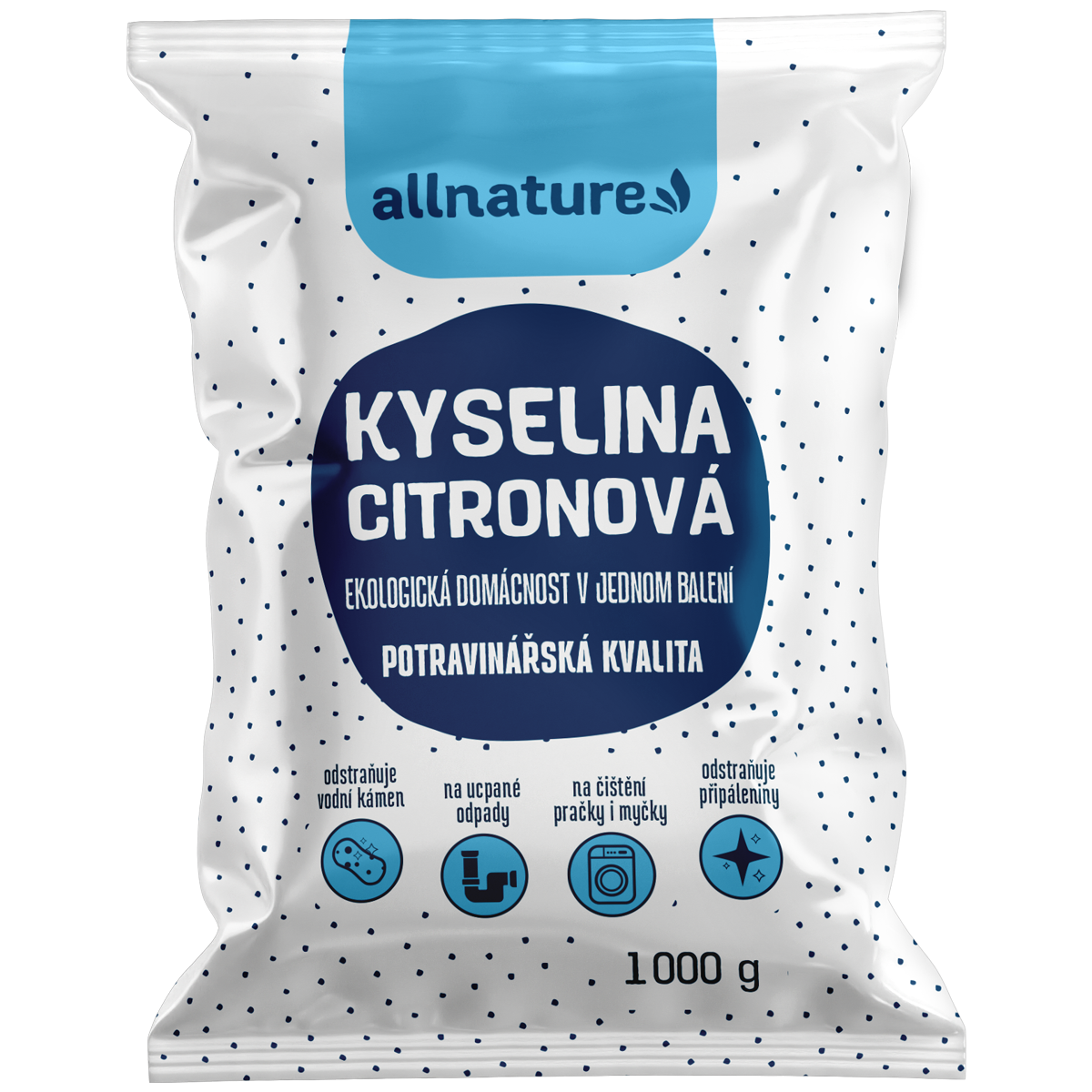 Allnature Kyselina citrónová 1kg | ROIN s.r.o. | Profesionálna hygiena